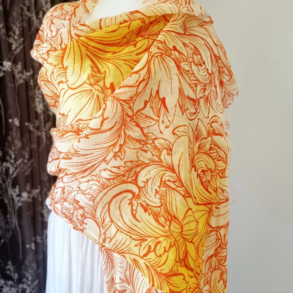 Orange/Yellow scarf - Picture 2 of 3